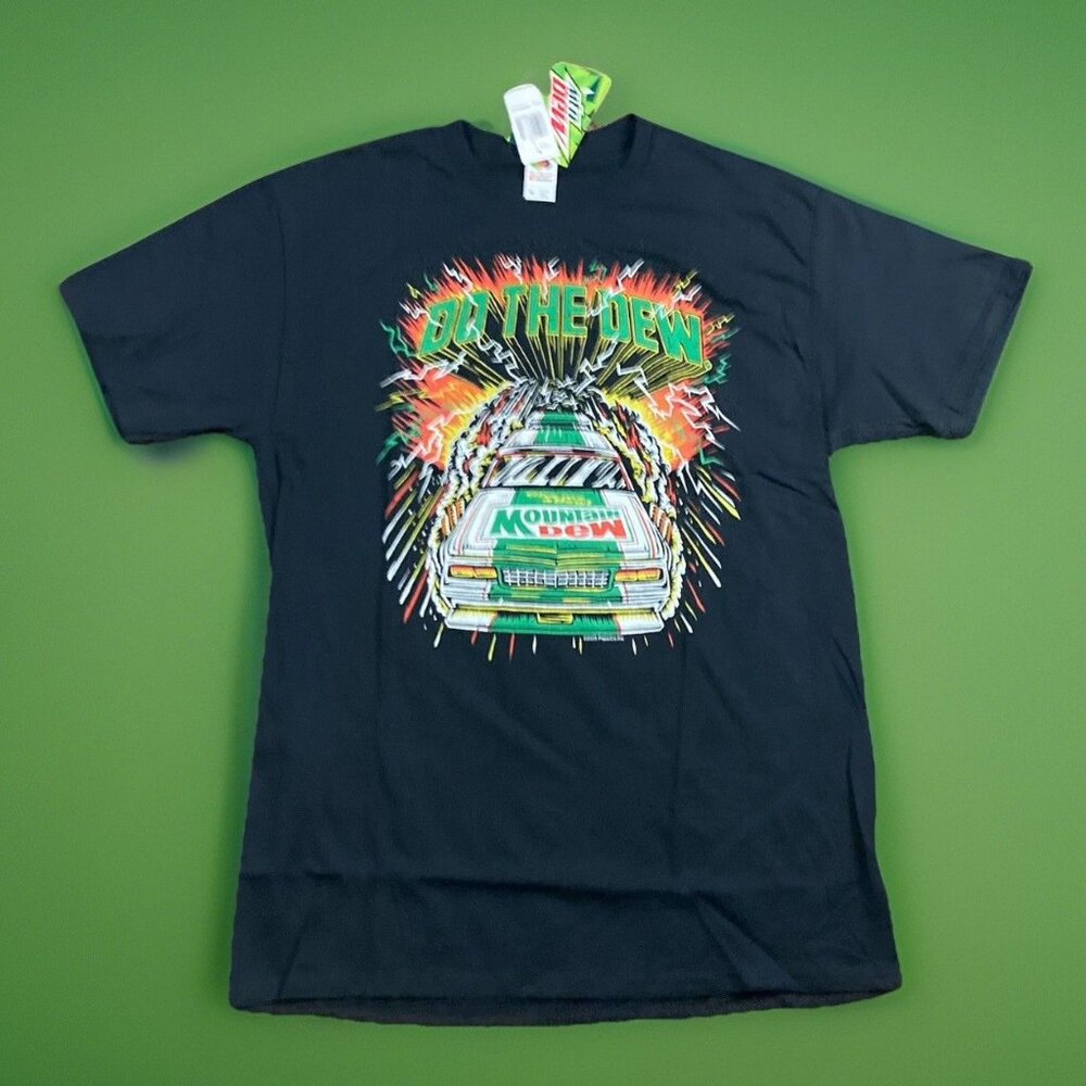 MOUNTAIN DEW SODA RACE CAR RACING DO THE DEW T-Shirt Mens NWT
